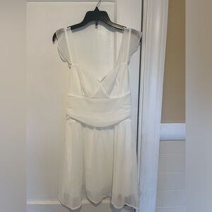 Princess Polly white mini dress- size 4